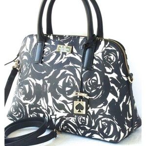 Kate Spade Black and White Rose Bag